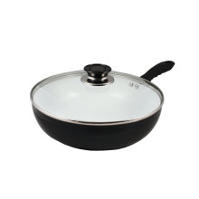 Horno de cerámica antiadherente antiadherente de 11 "Eco Wok